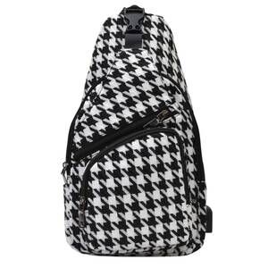 NEW CALLA unisex nupouch anti-theft daypack in houndstooth
